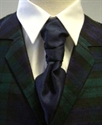 Picture of Tie Ruche, Silk-Effect Dupion , Plain Colours