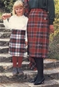 Picture of Ladies Kilted Tartan Skirt (Apron front)