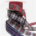 Picture of Tartan Ribbon Yarn-dyed Polyester 20 Tartans 25 mm wide