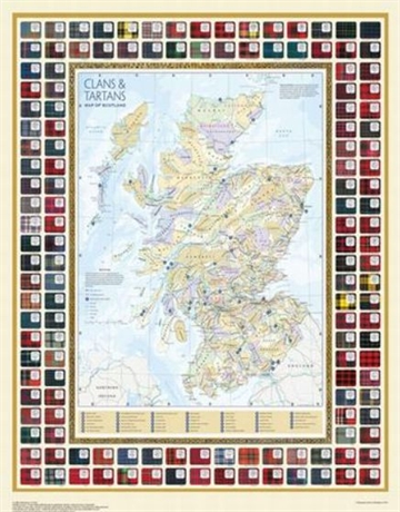 Picture of  Clans & Tartan Map of Scotland