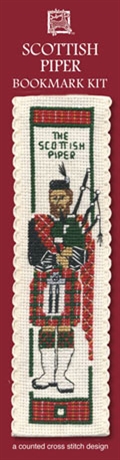 Picture of Cross Stitch Bookmark  Kit - Scottish Piper