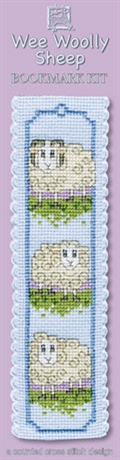 Picture of Cross Stitch Bookmark  Kit - Wee Wooly Sheep