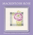 Picture of Cross Stitch Coaster Kit - Macintosh Rose