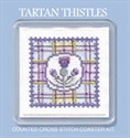 Picture of Cross Stitch Coaster Kit - Tartan Thistle