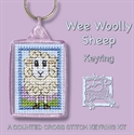 Picture of Cross Stitch Keyring Kit - Wee Wooly Sheep