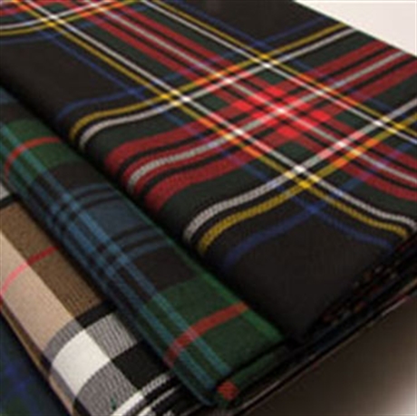 Picture of Tartan Fabric. Apparel & Furnishing Poly/Vis