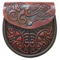 Picture of Sporran, Celtic Leather, Celtic Bird