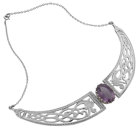 Picture of Necklet Sterling Silver with Amethyst