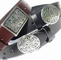 Picture of Snap Belt & Pewter Buckle (Genuine British Leather)