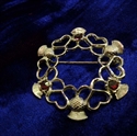 Picture of Mini Plaid Brooch Thistle Heart