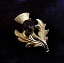 Picture of Mini Plaid Brooch Thistle
