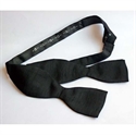 Picture of Bow Tie, (Self-tie) Black Dupion Silk
